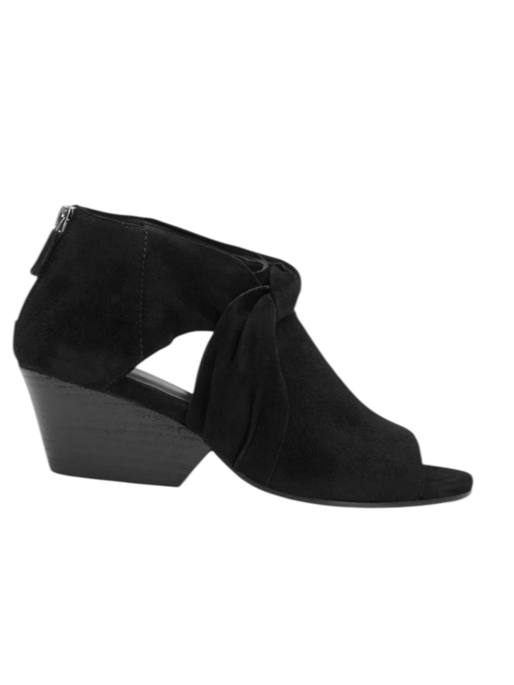 Eileen Fisher Anise Suede Chunky Heel Shoe Booties Size 7.5